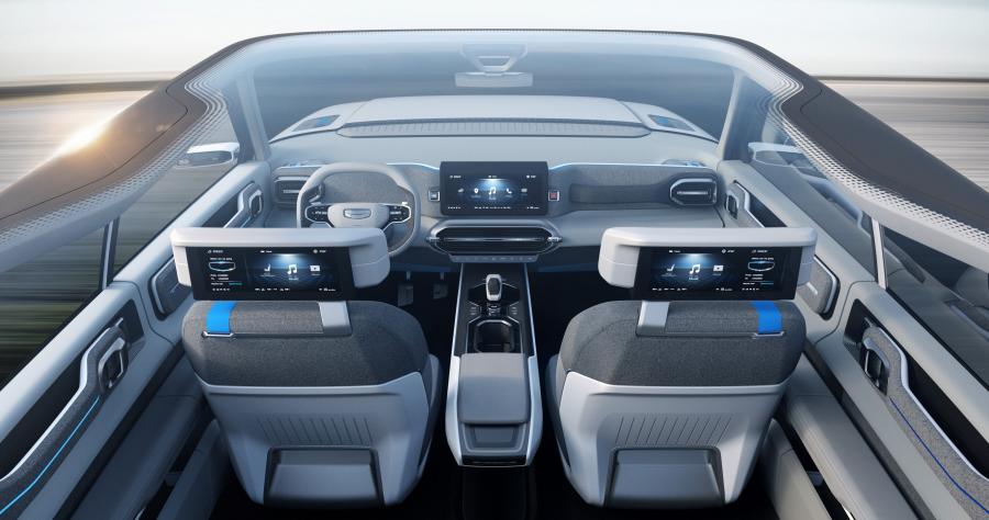 Интерьер Geely Icon Concept 2018 года  (фото 5 из 10)